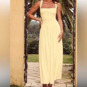 nwt runaway the label kimba maxi dress